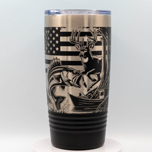Fish and Deer Tumbler