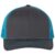 Charcoal/Neon blue