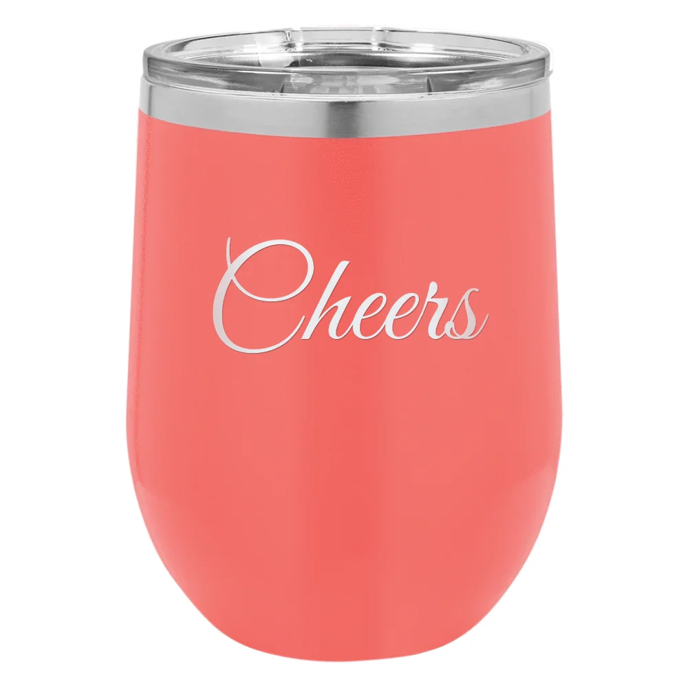 Personalized 12 oz Stemless Wine Tumbler