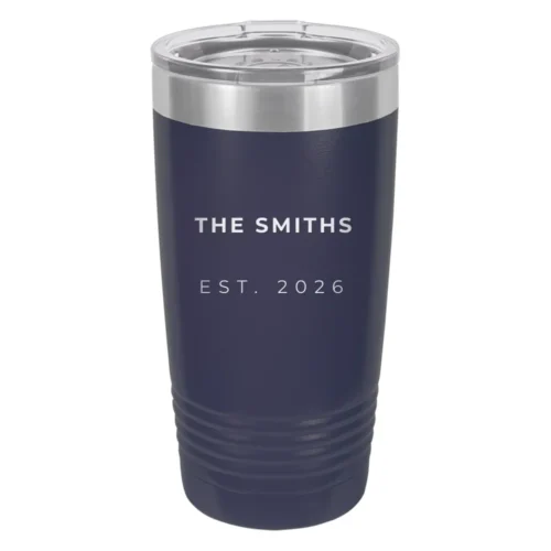 Personalized 20 oz tumbler, laser engraved