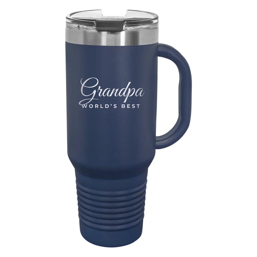 Personalized 40 oz Tumbler with Handle
