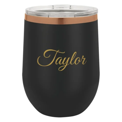 Personalized ION Plated 12 oz Stemless Wine Tumbler