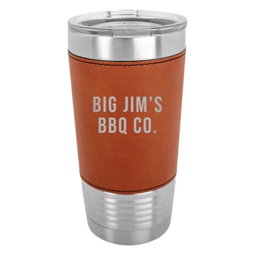 Personalized Leatherette 20 oz Tumbler